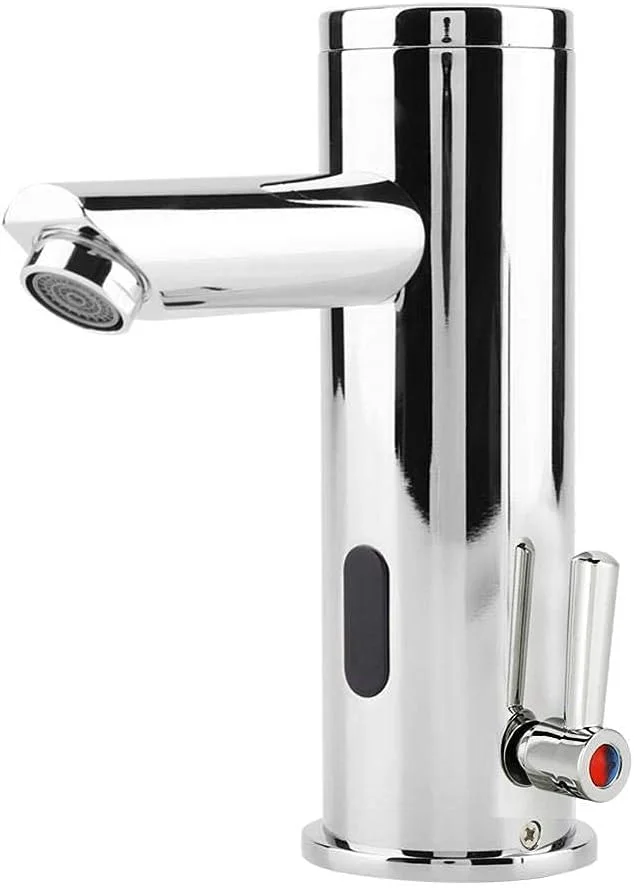 شیرآلات روشویی، شیر مخلوط آب گرم و سرد، شیر روشویی برنجی مسی با حسگر اتوماتیک برای روشویی حمام و سینک آشپزخانه