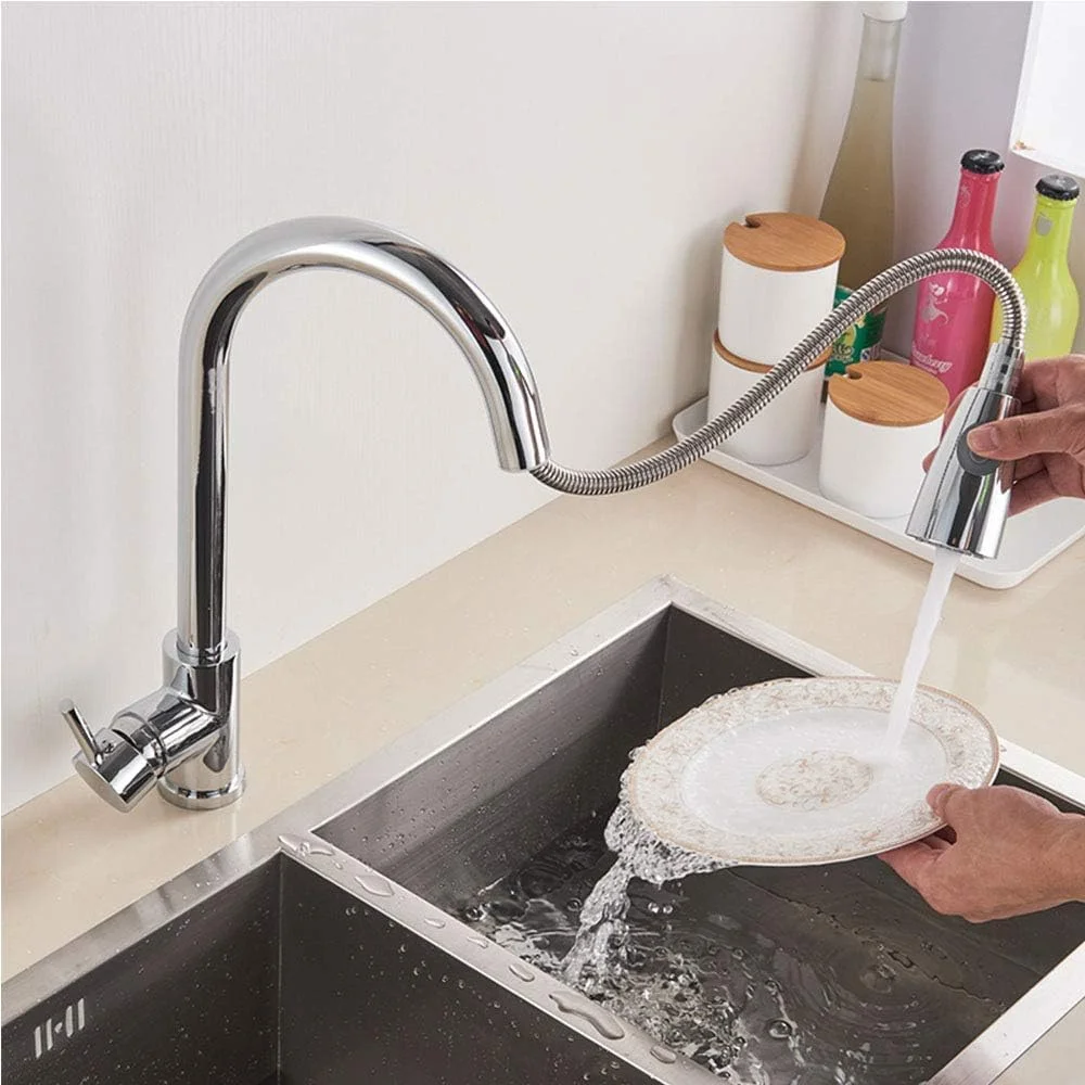 شیرآلات آشپزخانه لمسی با اسپری کشویی، شیرآلات میکسر آشپزخانه سنسوردار، شیرآلات سینک آشپزخانه تک دسته، B (A)