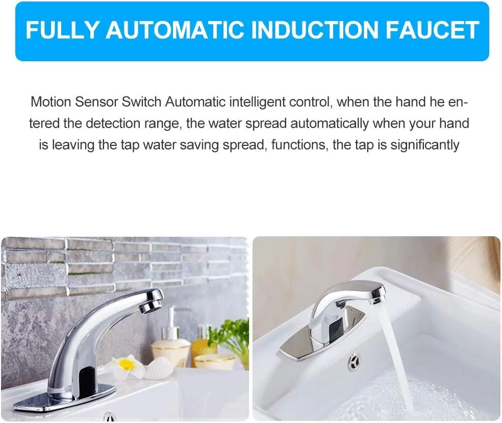 شیر آب القایی، شیر آب مادون قرمز اتوماتیک، شیر سنسوردار برای سینک آشپزخانه و حمام به همراه جعبه کنترل