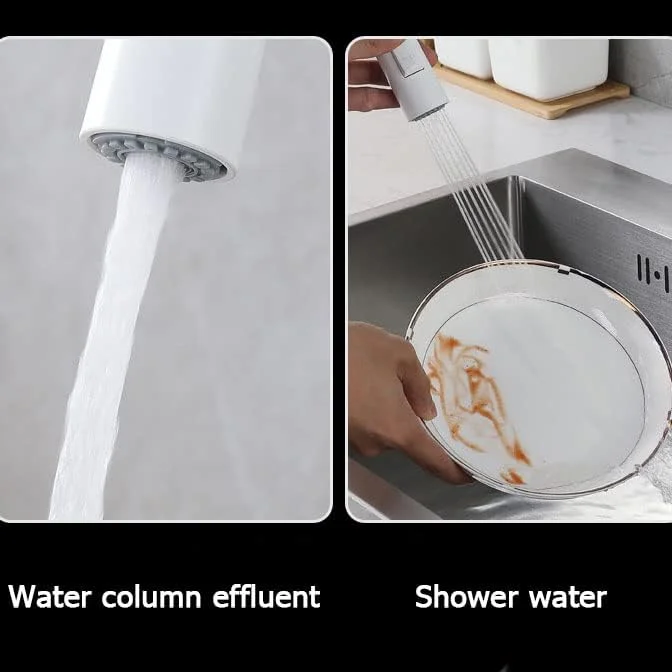 شیرآلات آشپزخانه لمسی، شیر آشپزخانه با اسپری کشویی، خروجی چرخان 360 درجه و 2 حالت آب، برای سینک ظرفشویی