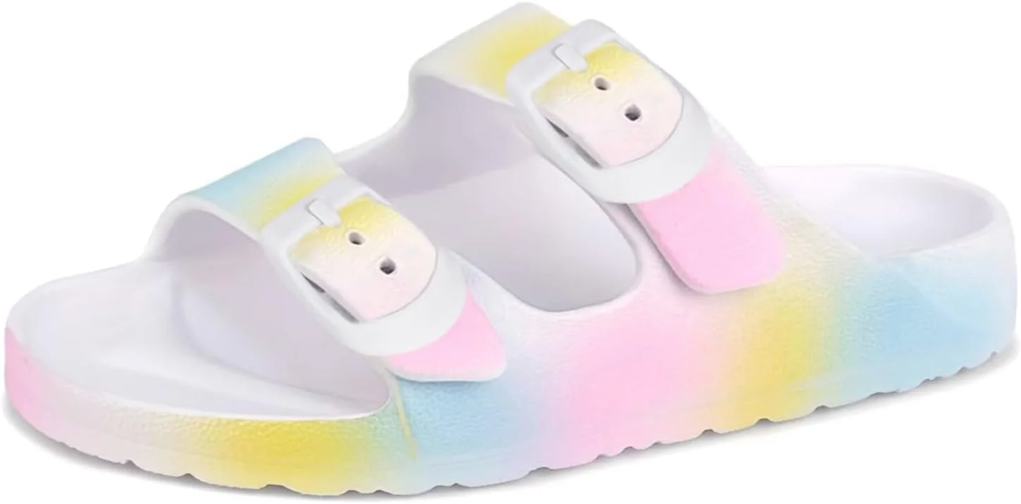 صندل های اسلاید بچه گانه ندان، صندل های دمپایی EVA قابل تنظیم سگکی برای پسران و دختران