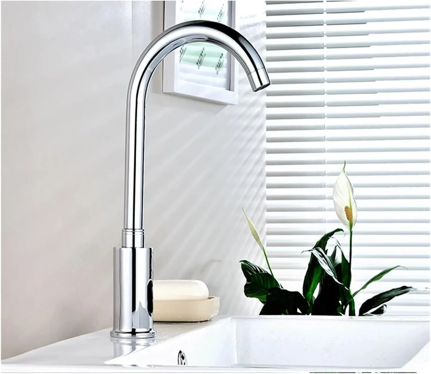 شیر آب حوضچه سنسور اتوماتیک ZDmalt، شیر مخلوط کننده آب کروم، نصب شده روی سینک آشپزخانه، شیرهای روشویی حمام (آب گرم و سرد) شیر آب حوضچه سنسور اتوماتیک ZDmalt، شیر مخلوط کننده آب کروم، نصب شده روی سینک آشپزخانه، شیرهای روشویی حمام (آب گرم و سرد)