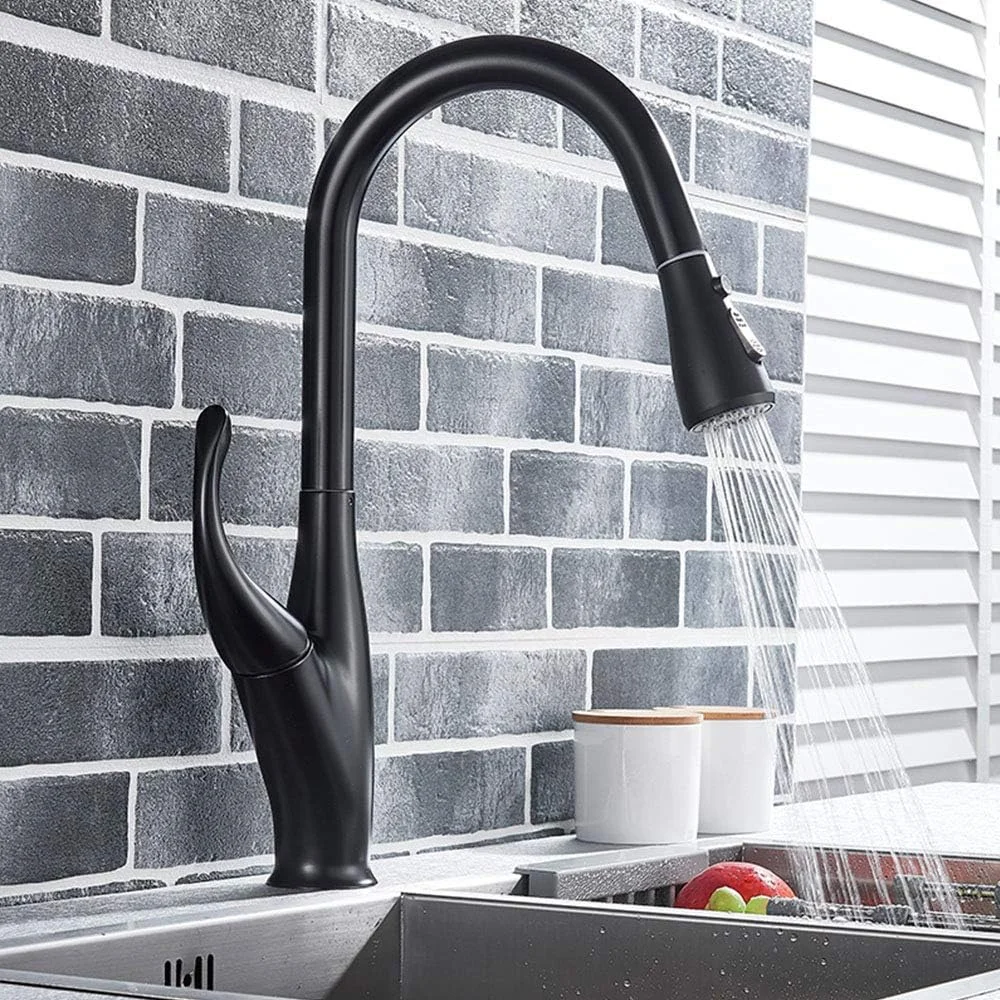 شیر آشپزخانه سنسور دار کشویی، شیر مخلوط کن آشپزخانه با کنترل لمسی حساس، شیرآلات سینک آشپزخانه تک حفره ای نصب شده روی عرشه، کروم