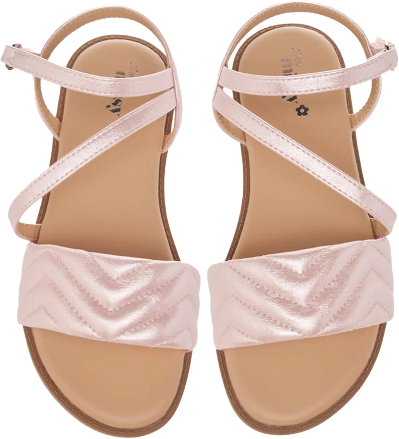 صندل های لحافی دخترانه Little Missy با بست قلاب و حلقه - G14536Q-Aa70