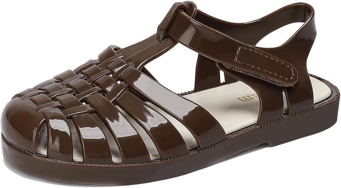 صندل ژله ای دخترانه، سبک شاهزاده خانم رویایی - کفش های تخت تابستانی جدید ضد لغزش