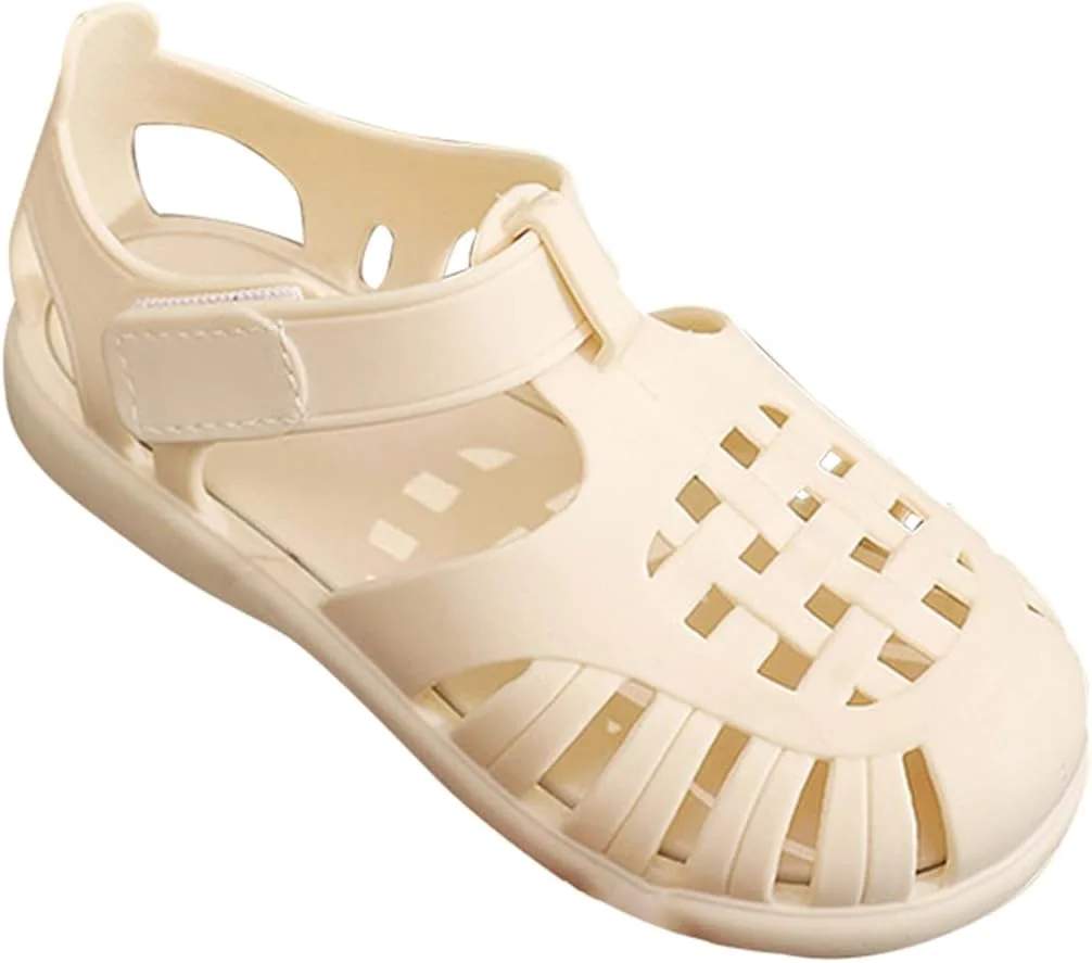 صندل های ژله ای دخترانه Kselythan، صندل های تخت بند دار، کفش های آبی پنجه بسته، صندل های تخت ساحلی غیر رسمی فضای باز