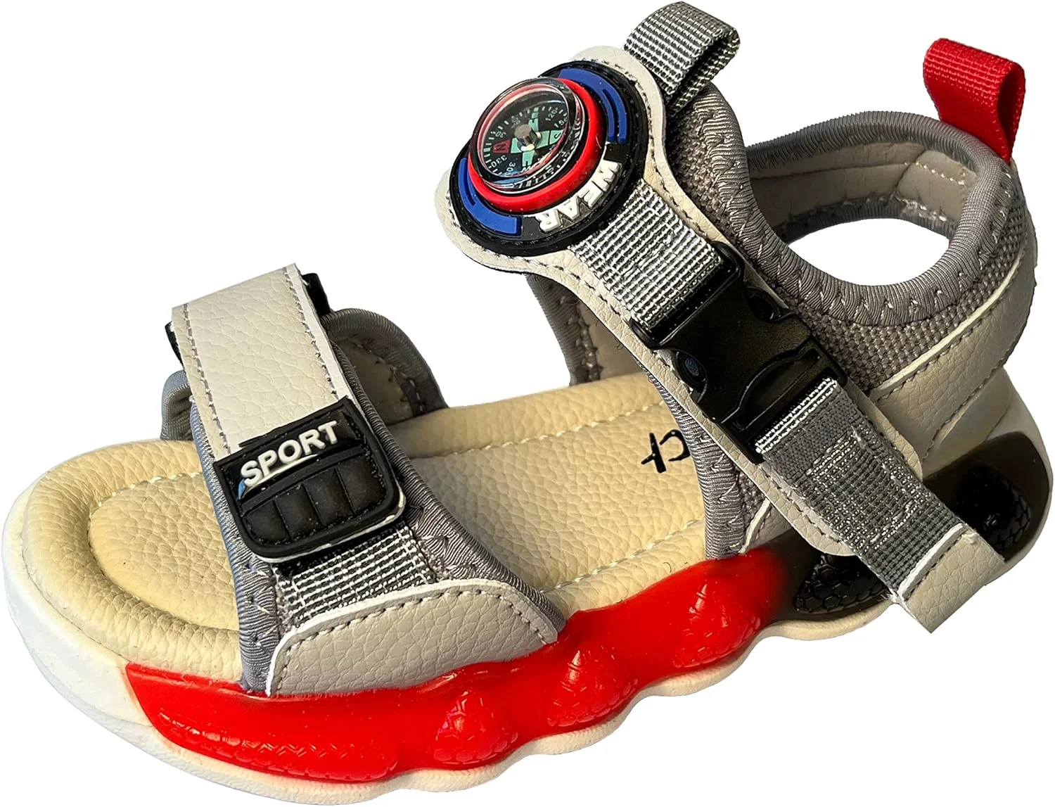 صندل های تابستانی پسرانه KIYFERC، کفش های ورزشی پیاده روی ساحلی، صندل های روباز مناسب فضای باز برای کودکان