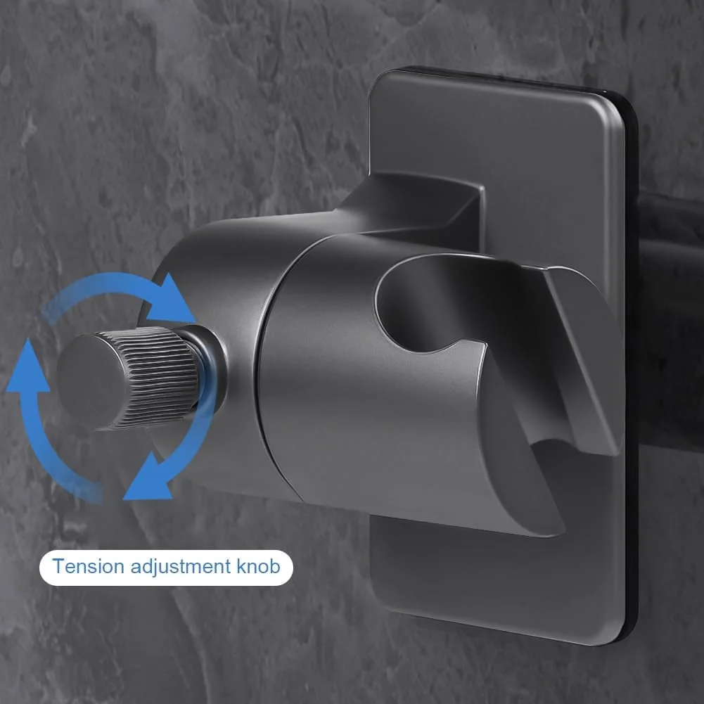 نگهدارنده سر دوش، چرخش 360 درجه، ضد آب، نصب آسان بدون نیاز به سوراخکاری، نگهدارنده دستی دوش، نگهدارنده بادوام خاکستری رنگ سر دوش برای خانه و حمام نگهدارنده سر دوش، چرخش 360 درجه، ضد آب، نصب آسان بدون نیاز به سوراخکاری، نگهدارنده دستی دوش، نگهدارنده بادوام خاکستری رنگ سر دوش برای خانه و حمام