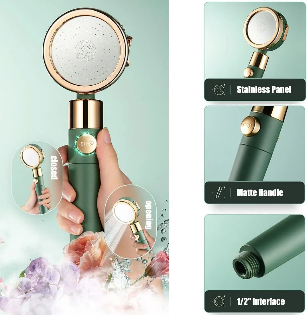 سردوش حمام جت فشار قوی، فیلتر یونی دستی جهانی، کمک به کاهش ریزش مو، صرفه جویی در آب، فیلتر دوش بارانی، صرفه جویی در آب اسپا، تصفیه آب، حذف کلر، 3 حالت سردوش حمام جت فشار قوی، فیلتر یونی دستی جهانی، کمک به کاهش ریزش مو، صرفه جویی در آب، فیلتر دوش بارانی، صرفه جویی در آب اسپا، تصفیه آب، حذف کلر، 3 حالت