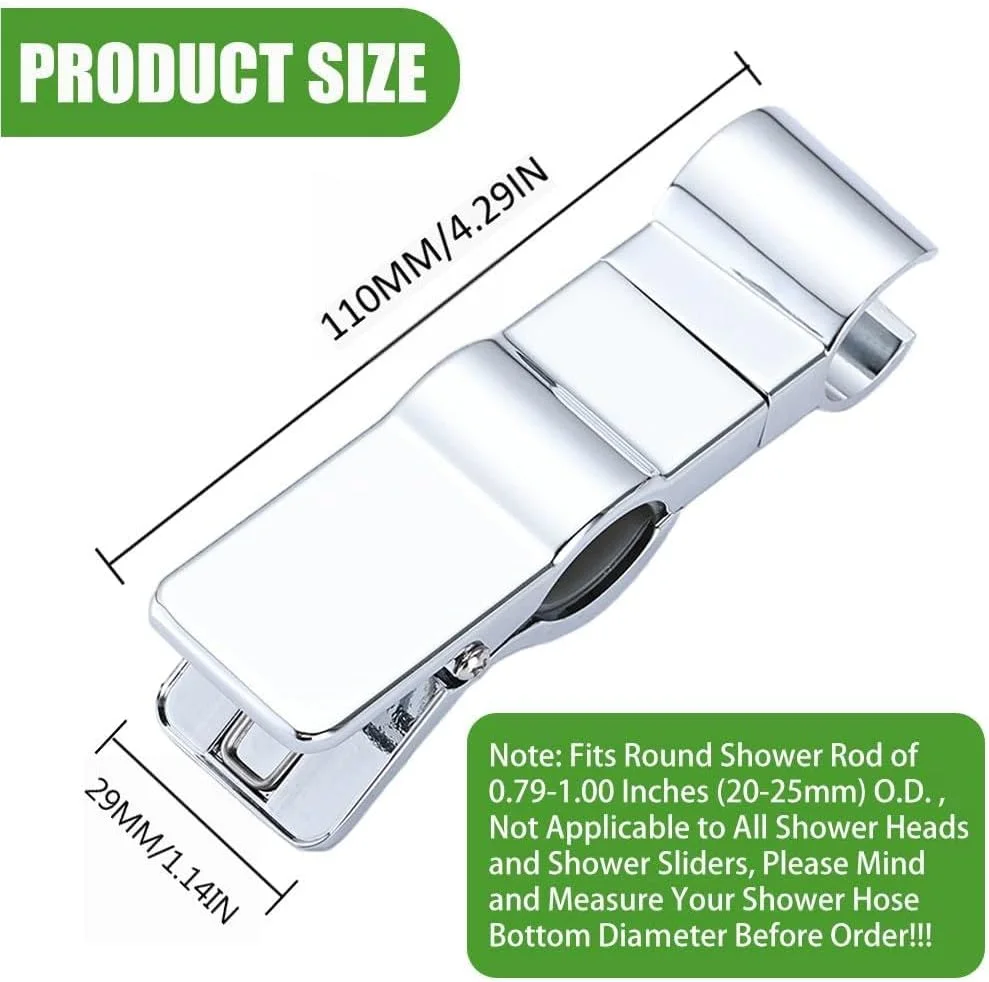 نگهدارنده قابل تنظیم سردوش دستی برای میله لغزنده دوش 20-25 میلیمتری، گیره لغزنده سر دوش چرخشی جهانی با چرخش 45 درجه، لوازم جانبی بادوام جایگزین حمام نگهدارنده قابل تنظیم سردوش دستی برای میله لغزنده دوش 20-25 میلیمتری، گیره لغزنده سر دوش چرخشی جهانی با چرخش 45 درجه، لوازم جانبی بادوام جایگزین حمام