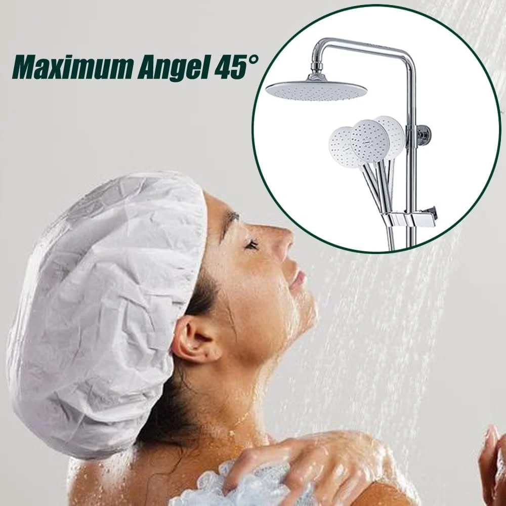 نگهدارنده قابل تنظیم سردوش دستی برای میله لغزنده دوش 20-25 میلیمتری، گیره لغزنده سر دوش چرخشی جهانی با چرخش 45 درجه، لوازم جانبی بادوام جایگزین حمام نگهدارنده قابل تنظیم سردوش دستی برای میله لغزنده دوش 20-25 میلیمتری، گیره لغزنده سر دوش چرخشی جهانی با چرخش 45 درجه، لوازم جانبی بادوام جایگزین حمام