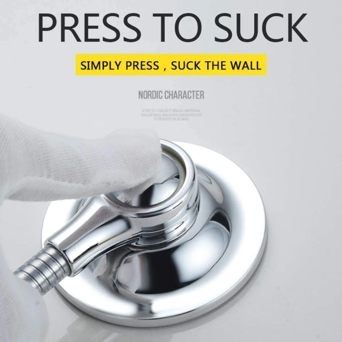 نگهدارنده سردوش KASTWAVE، پایه مکنده دستی با قابلیت تنظیم ارتفاع، پایه مکنده چند جهته قابل جابجایی دیواری برای لوازم جانبی حمام خانگی نگهدارنده سردوش KASTWAVE، پایه مکنده دستی با قابلیت تنظیم ارتفاع، پایه مکنده چند جهته قابل جابجایی دیواری برای لوازم جانبی حمام خانگی