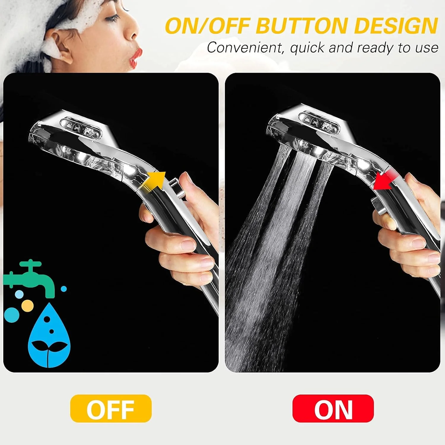 سردوش حمام KASTWAVE، سردوش های یونیورسال فشار قوی، سردوش حمام با روکش کروم استیل ضد زنگ با 4 حالت اسپری، سردوش دستی دوگانه تقویت کننده صرفه جویی در آب (نقره ای) سردوش حمام KASTWAVE، سردوش های یونیورسال فشار قوی، سردوش حمام با روکش کروم استیل ضد زنگ با 4 حالت اسپری، سردوش دستی دوگانه تقویت کننده صرفه جویی در آب (نقره ای)