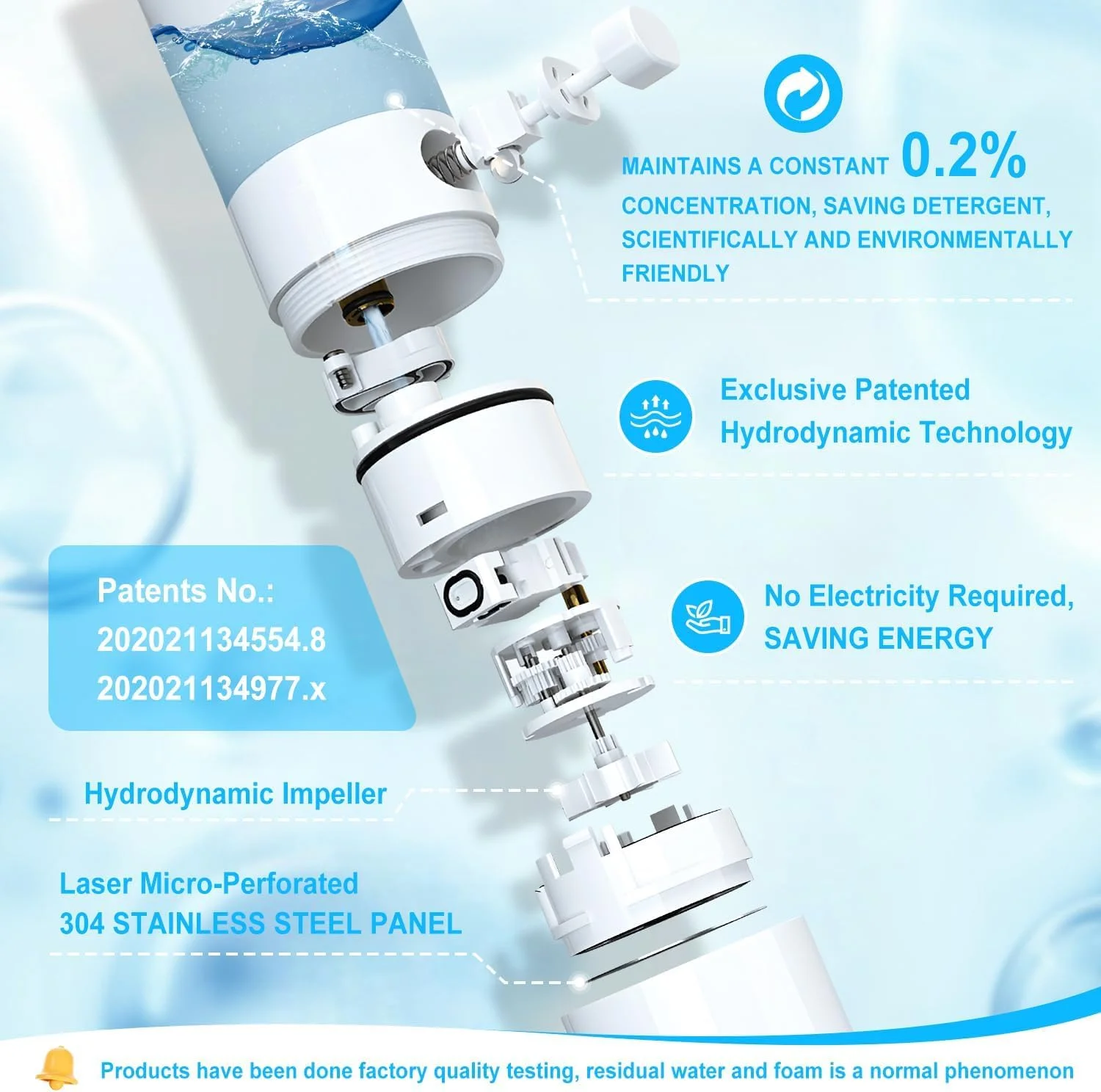 سردوش KASTWAVE، اسپری شیر آب سینک با 6 آداپتور سازگار، شلنگ جمع شونده، مخلوط کردن خودکار مواد شوینده، مجموعه برای نصب آسان، اسپری شلنگ برای آشپزخانه، حمام و رختشویی سردوش KASTWAVE، اسپری شیر آب سینک با 6 آداپتور سازگار، شلنگ جمع شونده، مخلوط کردن خودکار مواد شوینده، مجموعه برای نصب آسان، اسپری شلنگ برای آشپزخانه، حمام و رختشویی