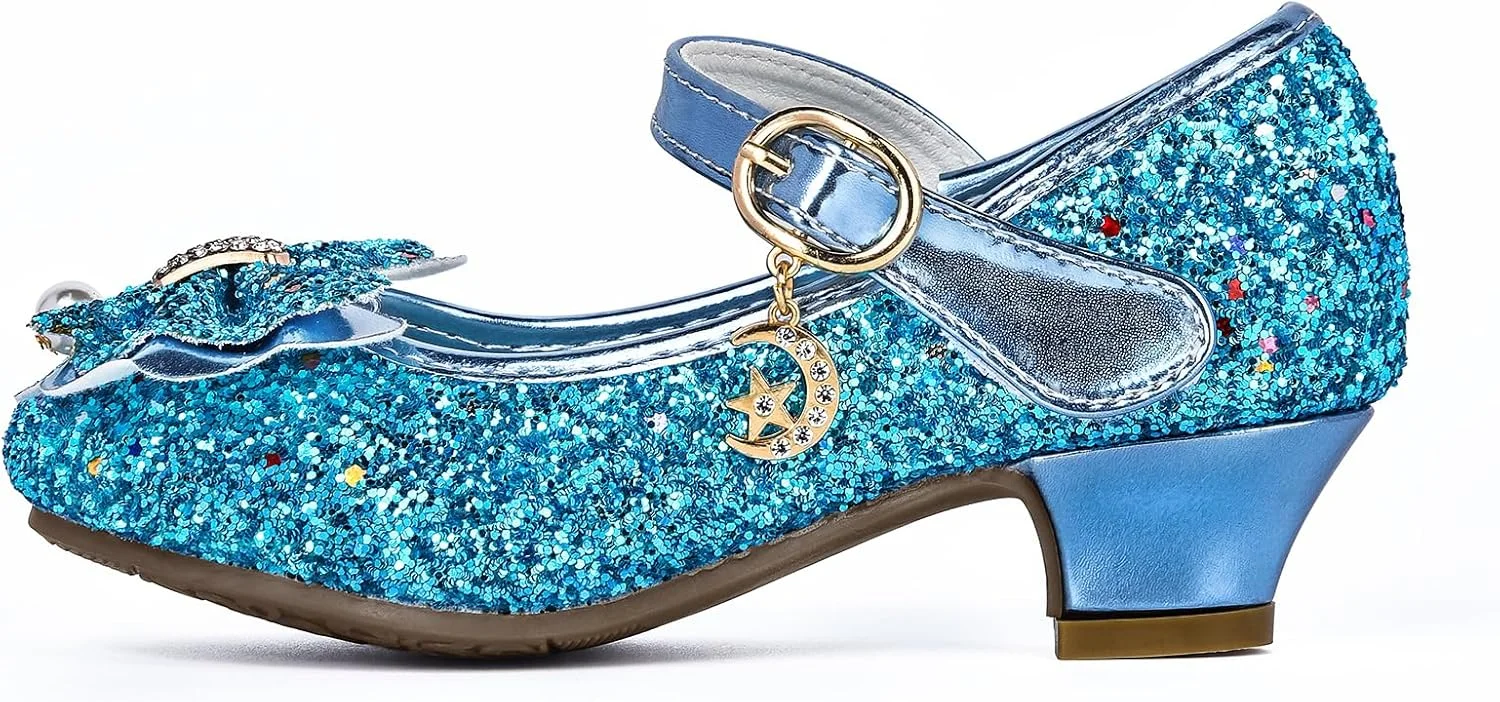 کفش های پرنسسی دخترانه، کفش های اکلیلی دخترانه، کفش های کریستالی دخترانه با بست Velcro، کفش های پولکی با بند برای کارناوال، عروسی، جشن بالماسکه (آبی-35) کفش های پرنسسی دخترانه، کفش های اکلیلی دخترانه، کفش های کریستالی دخترانه با بست Velcro، کفش های پولکی با بند برای کارناوال، عروسی، جشن بالماسکه (آبی-35)