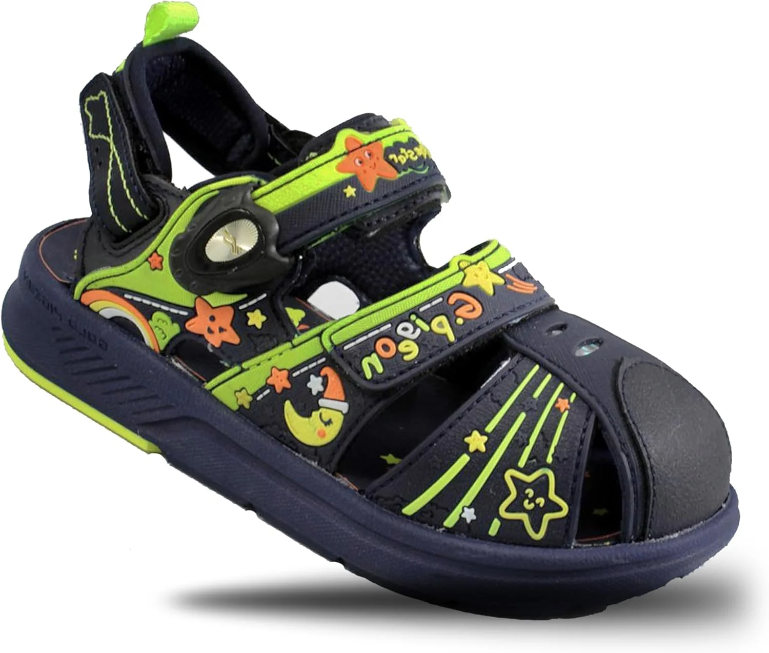 صندل های انگشتی بسته پسرانه Gold Pigeon Shoes GP Magnetic Buckle Little Kids: 1625 مشکی-26 (سایز کودک نوپا 8.5-9)