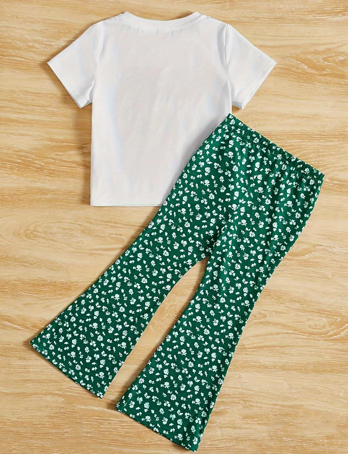 ست دو تکه دخترانه SEAUR، لباس بچه گانه، تاپ و شلوار، لباس های خنک و زیبای تابستانی، مناسب سنین 3 تا 14 سال