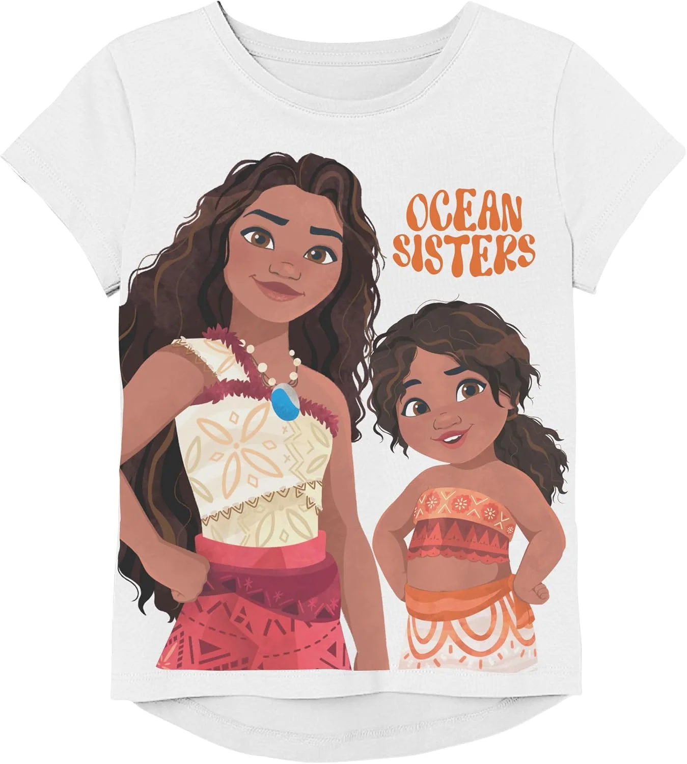 تی شرت آستین کوتاه دخترانه دیزنی موآنا 2 - موآنا، سیمئا، مائویی - سایزهای دخترانه 2-16