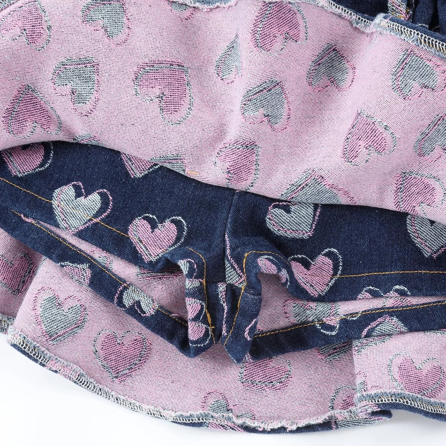 دامن جین دخترانه Flofallzique با شورت و چین های زیبا و جیب، لباس دخترانه دامن جین دخترانه Flofallzique با شورت و چین های زیبا و جیب، لباس دخترانه