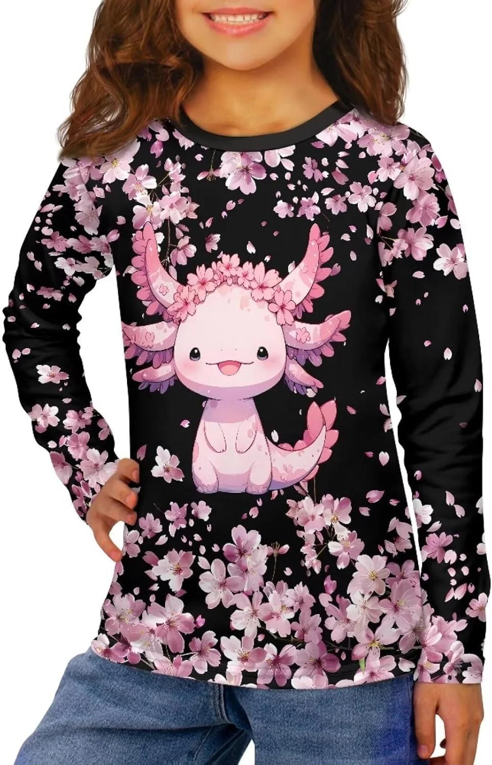 بلوز آستین بلند دخترانه، مناسب برای پاییز و زمستان، طرح های متنوع برای سنین 3 تا 16 سال