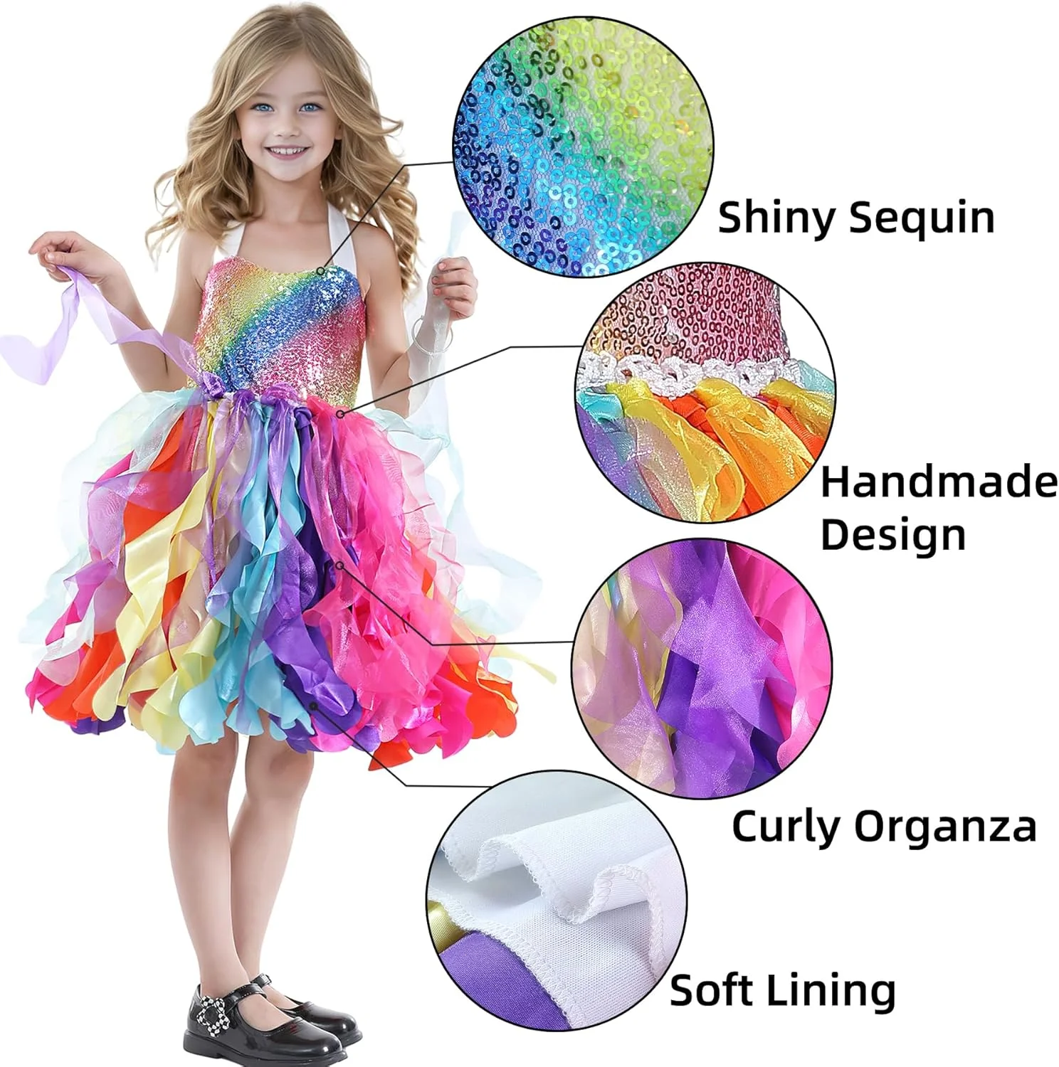 لباس توتو دخترانه پولک دار مشکی سفید صورتی لباس مهمانی تولد برای کودکان نوپا لباس مجلسی پرنسسی براق لباس توتو دخترانه پولک دار مشکی سفید صورتی لباس مهمانی تولد برای کودکان نوپا لباس مجلسی پرنسسی براق