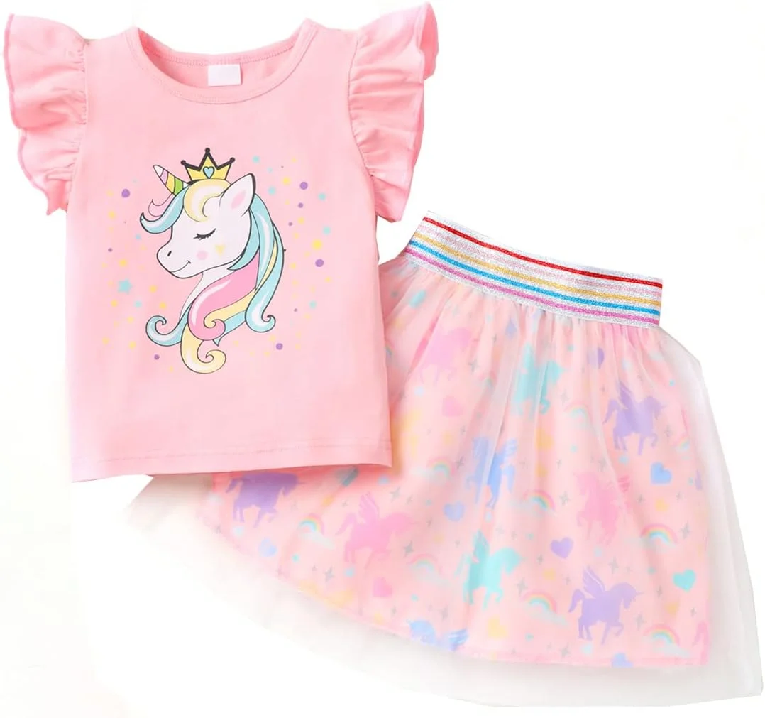 RETSUGO ست دامن توری دخترانه، ست دامن دخترانه (بسته 2 عددی) RETSUGO ست دامن توری دخترانه، ست دامن دخترانه (بسته 2 عددی)