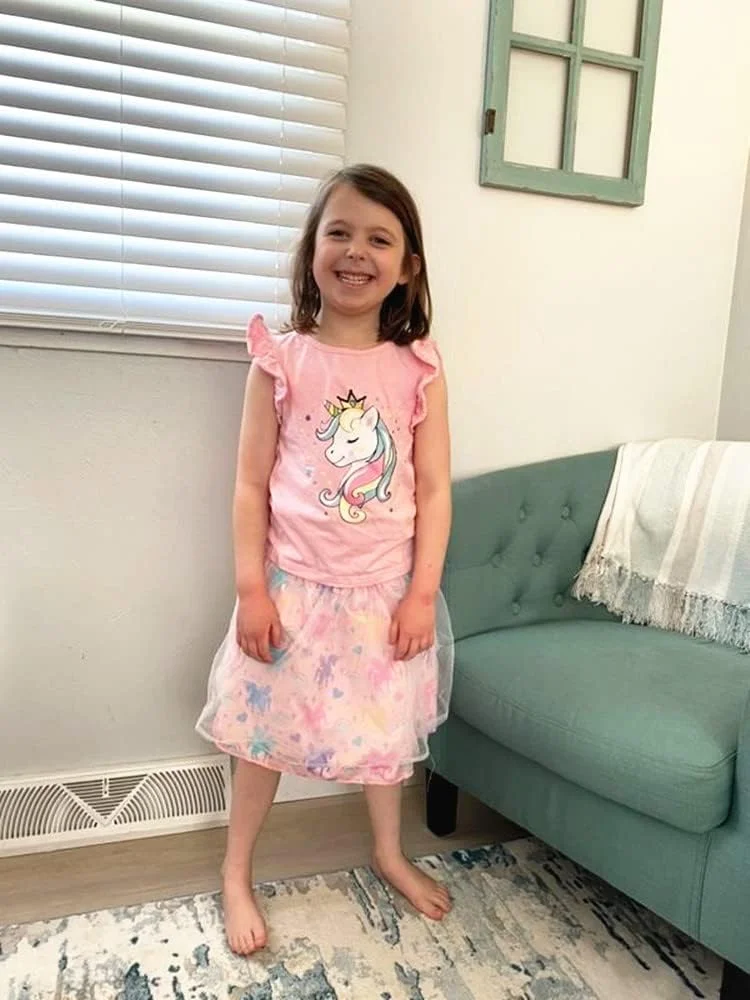 RETSUGO ست دامن توری دخترانه، ست دامن دخترانه (بسته 2 عددی)