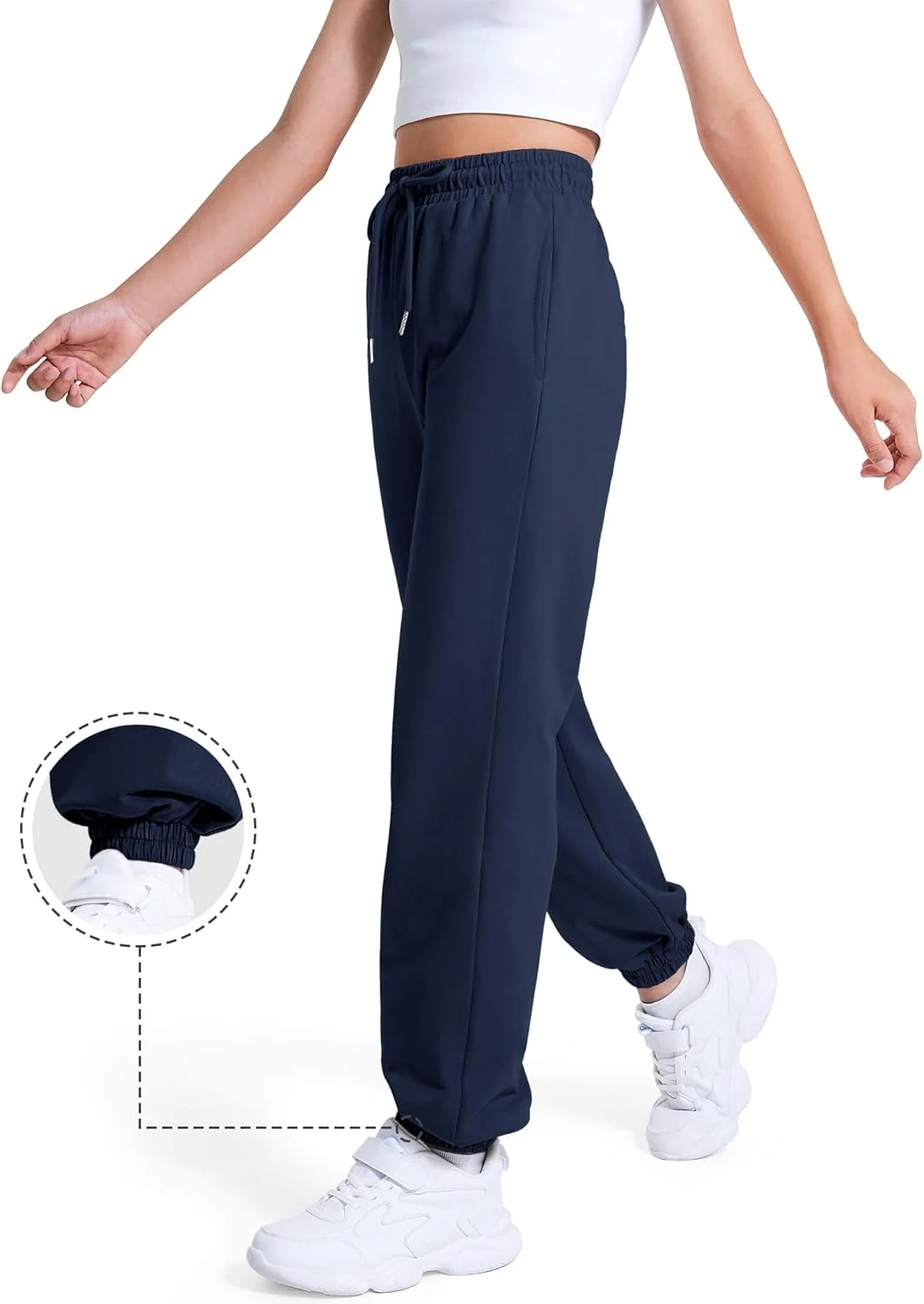 شلوار ورزشی دخترانه، شلوار جاگر پنبه ای با بند و جیب مناسب نوجوانان شلوار ورزشی دخترانه، شلوار جاگر پنبه ای با بند و جیب مناسب نوجوانان