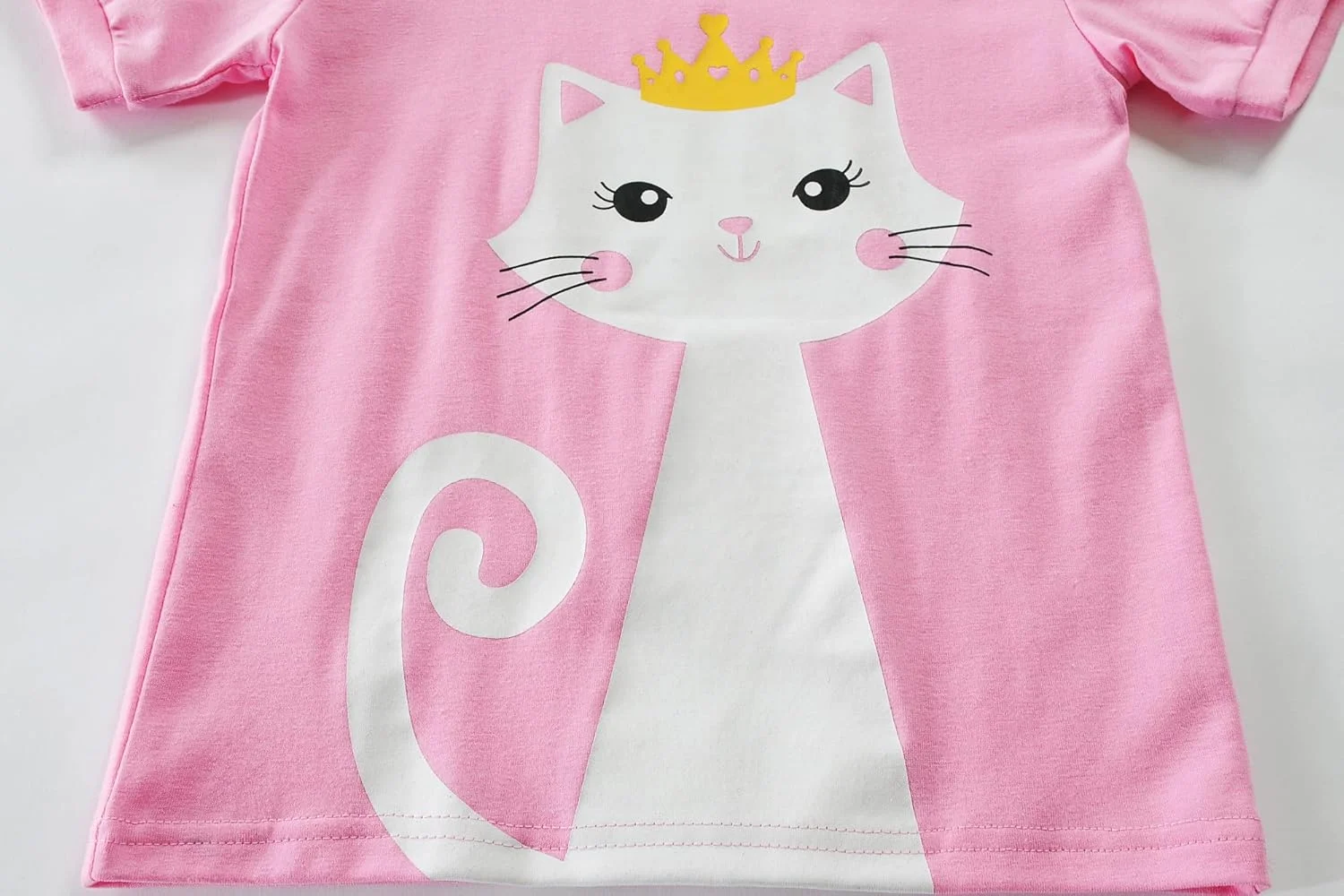 ست لباس خواب دخترانه بچه گانه، طرح های دایناسور، تک شاخ، گربه، لباس پنبه ای، سایز 2-7 سال