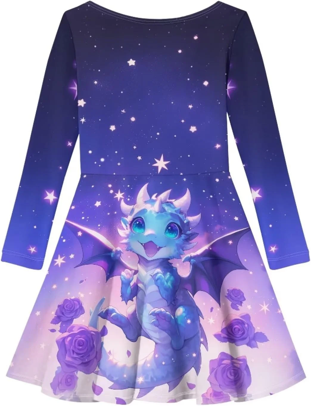 پیراهن پاییزی دخترانه آستین بلند دامن کلوش لباس های زیبا برای مهمانی و استفاده روزمره