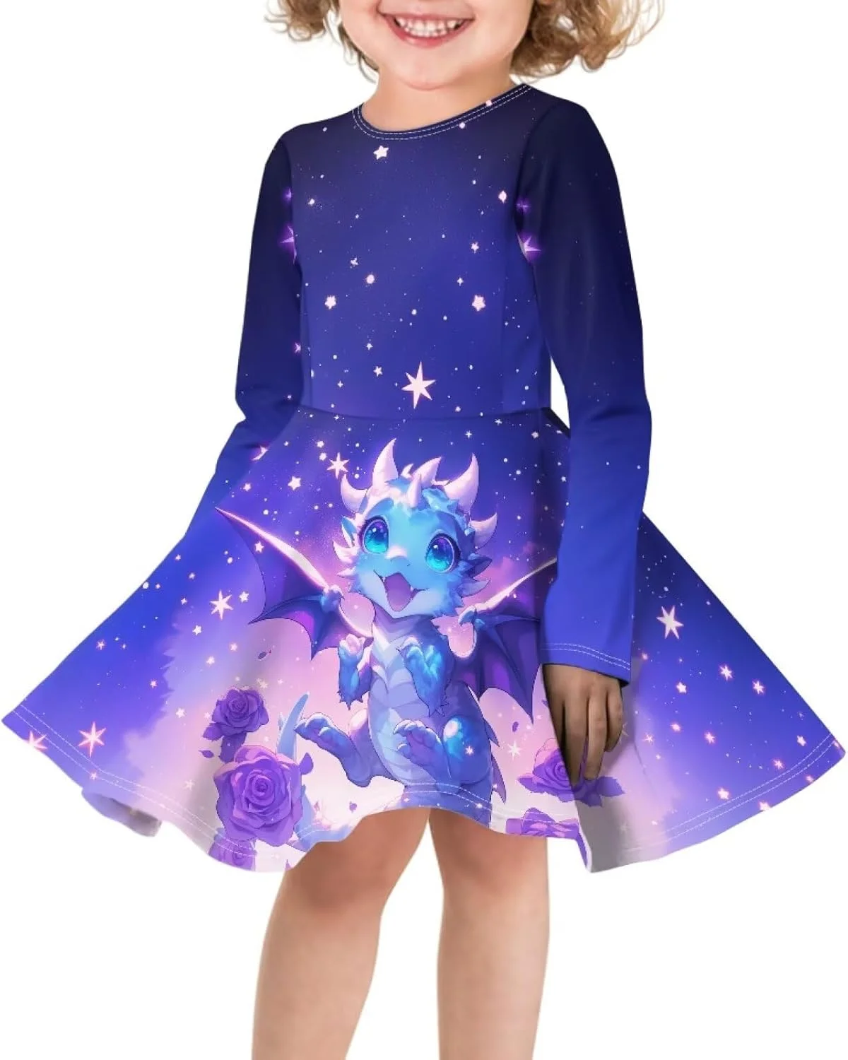 پیراهن پاییزی دخترانه آستین بلند دامن کلوش لباس های زیبا برای مهمانی و استفاده روزمره