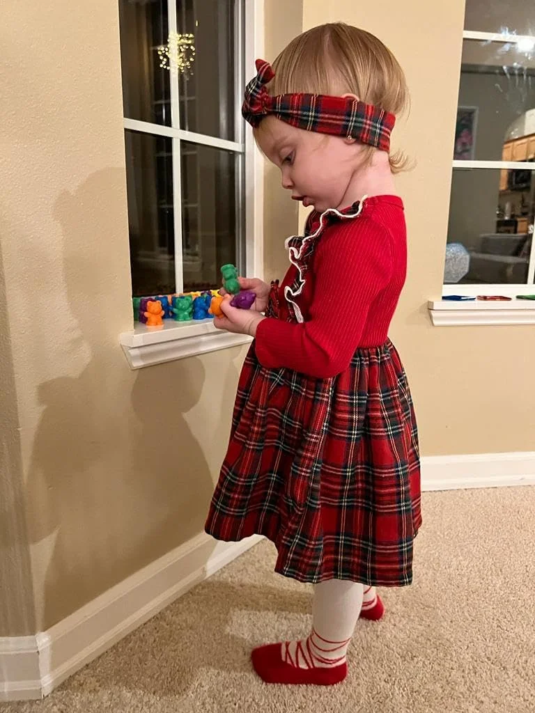 لباس پاییزه و زمستانه دخترانه، پیراهن گلدار غیر رسمی، پیراهن آستین بلند کبریتی دخترانه