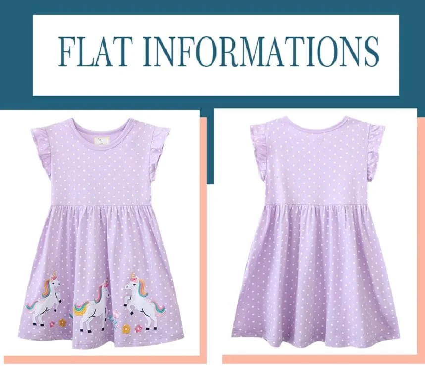 پیراهن تابستانی دخترانه - پیراهن پرنسسی توری پفی با یقه گرد