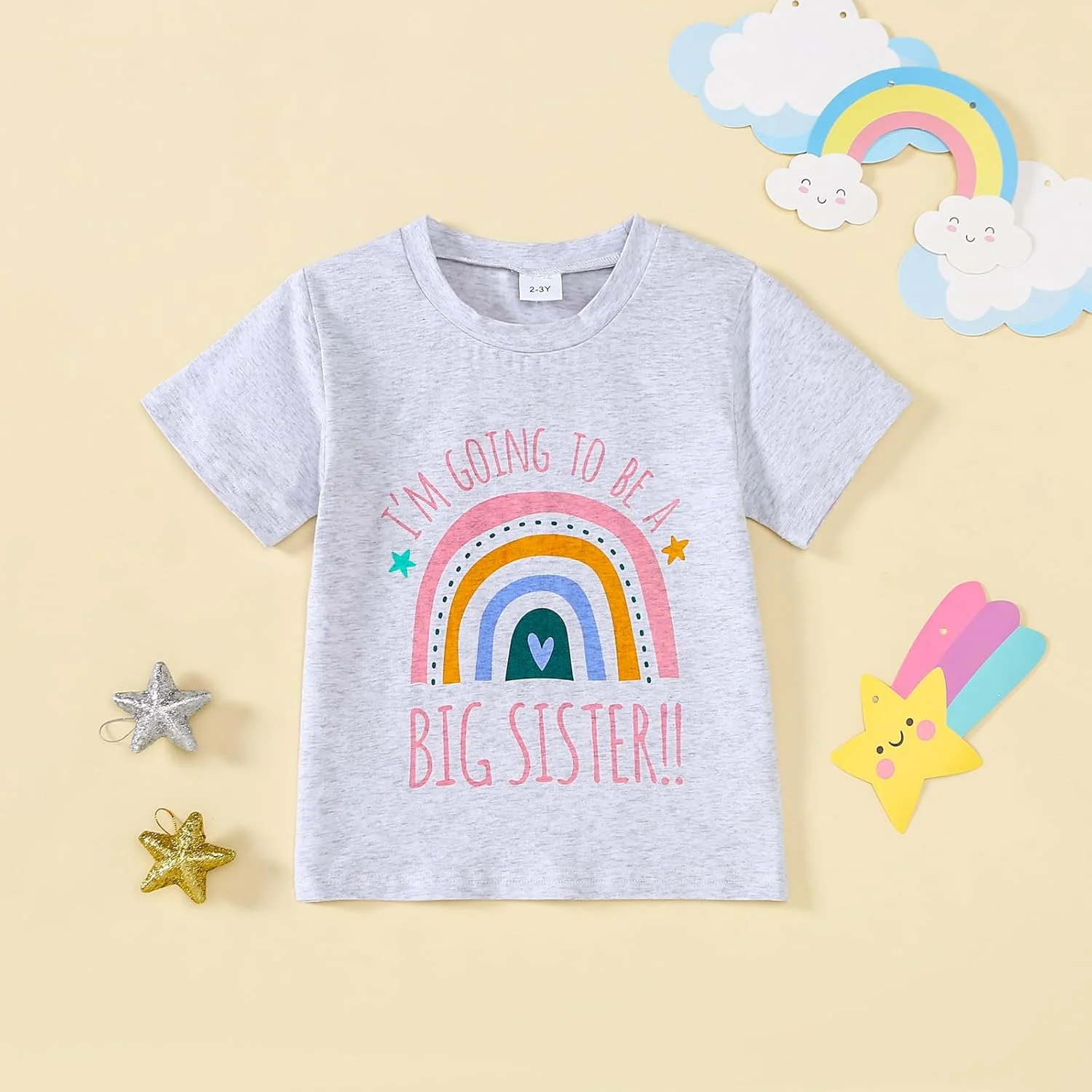تی شرت آستین کوتاه تابستانی با طرح خواهر بزرگ برای دختر بچه ها تی شرت آستین کوتاه تابستانی با طرح خواهر بزرگ برای دختر بچه ها