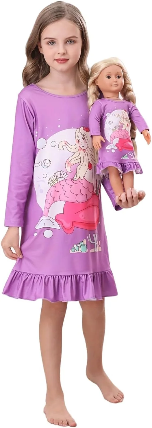 لباس دخترانه Bow Dream طرح توت فرنگی صورتی به همراه لباس عروسک