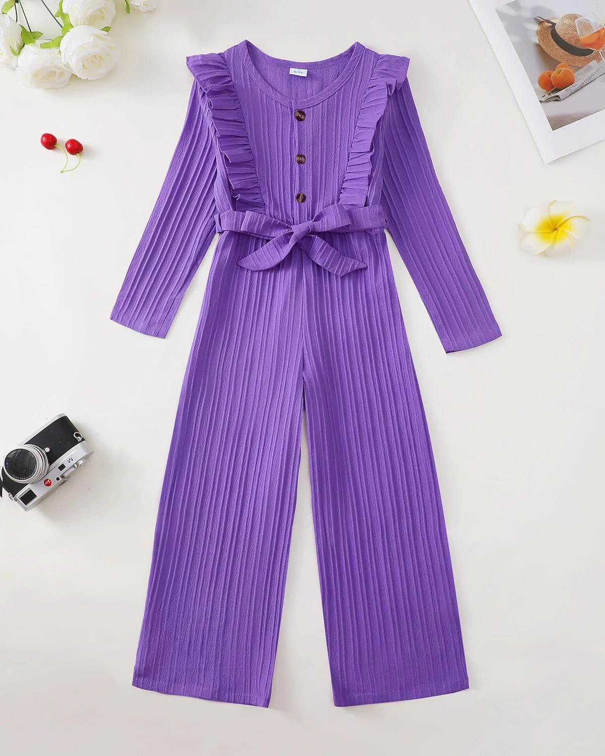 سرهمی دخترانه لباس بچه گانه مد روز چین دار پاچه گشاد کمربند دار لباس بهاره زمستانه پاییزه سرهمی دخترانه لباس بچه گانه مد روز چین دار پاچه گشاد کمربند دار لباس بهاره زمستانه پاییزه