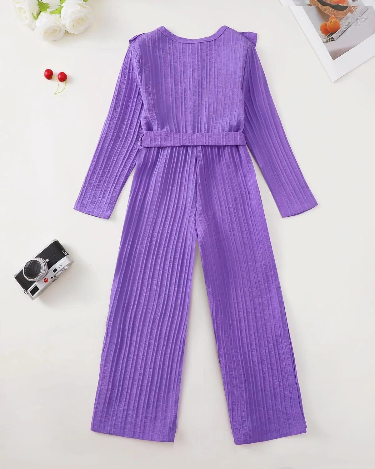 سرهمی دخترانه لباس بچه گانه مد روز چین دار پاچه گشاد کمربند دار لباس بهاره زمستانه پاییزه سرهمی دخترانه لباس بچه گانه مد روز چین دار پاچه گشاد کمربند دار لباس بهاره زمستانه پاییزه