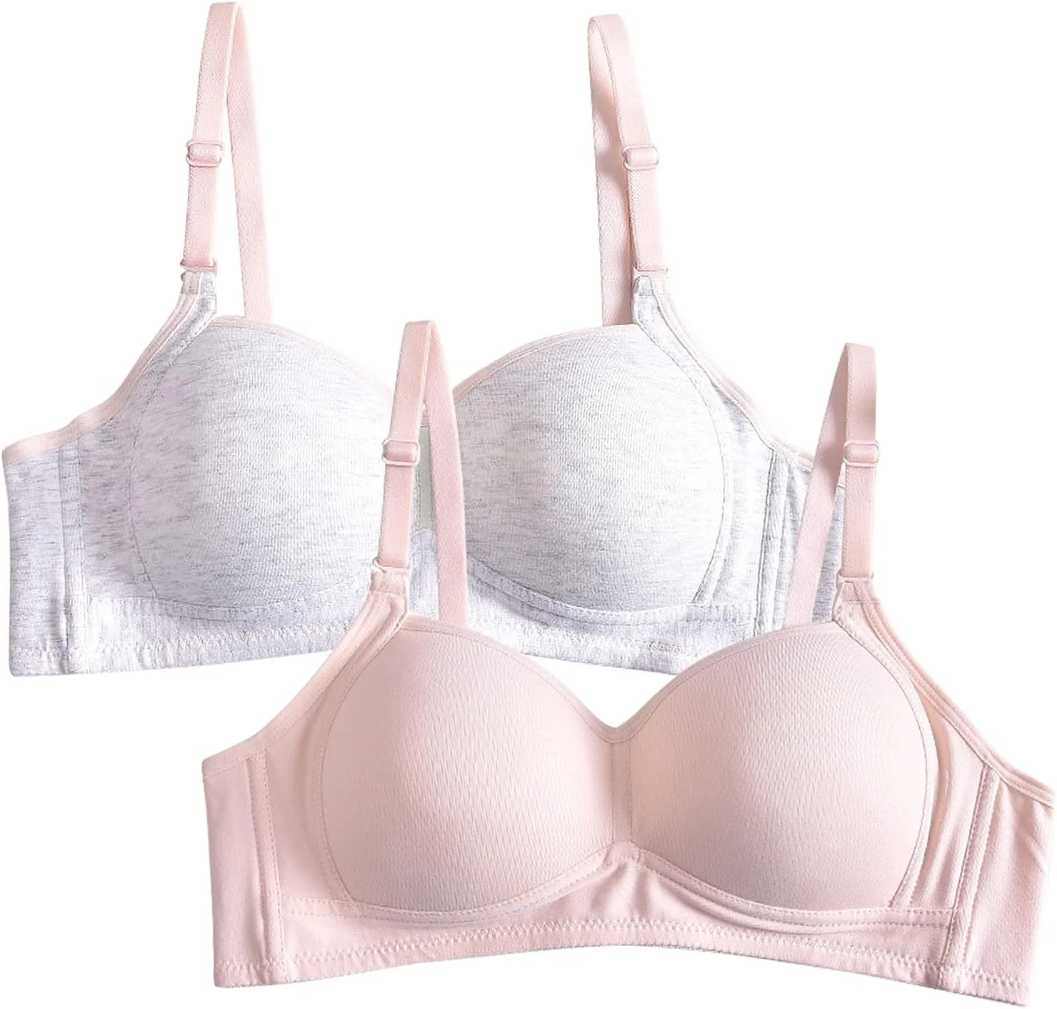 ست دو عددی سوتین نخی دخترانه FEOYA بدون فنر، مناسب ورزش