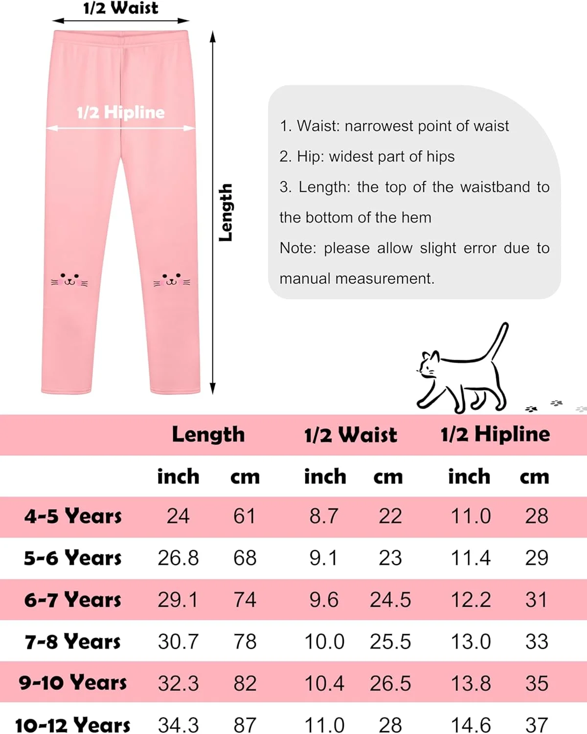 جوراب شلواری دخترانه پشمی رسینتا با طرح گربه، شلوار گرم و ضخیم مناسب فصل زمستان برای کودکان
