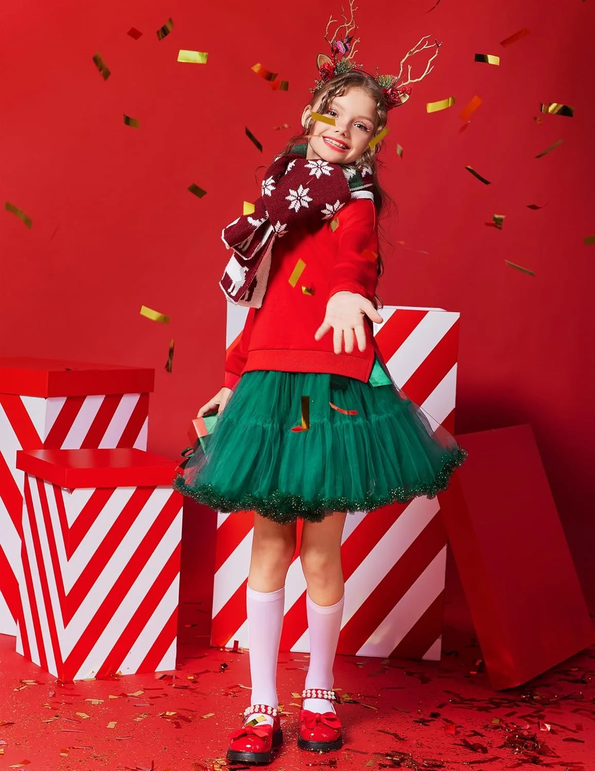 آرشینر بلوز دخترانه یقه گرد آستین بلند، پلیور، تاپ های سرشانه افتاده با چاک کناری مناسب 5 تا 14 سال آرشینر بلوز دخترانه یقه گرد آستین بلند، پلیور، تاپ های سرشانه افتاده با چاک کناری مناسب 5 تا 14 سال