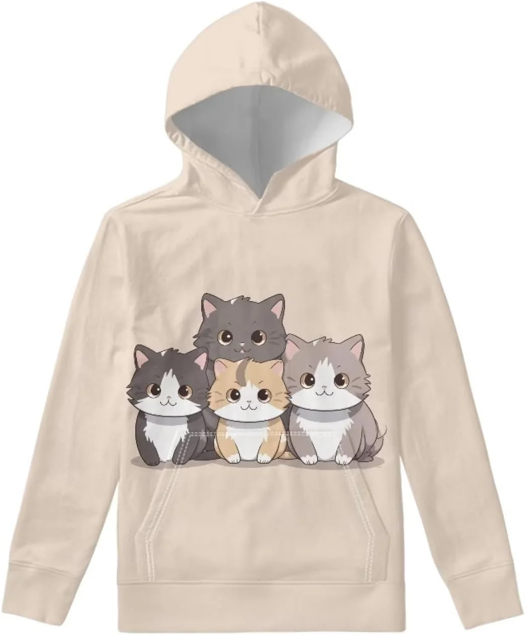 سویشرت های دخترانه نوجوان YSTARDREAM، هودی های بچه گانه آستین بلند