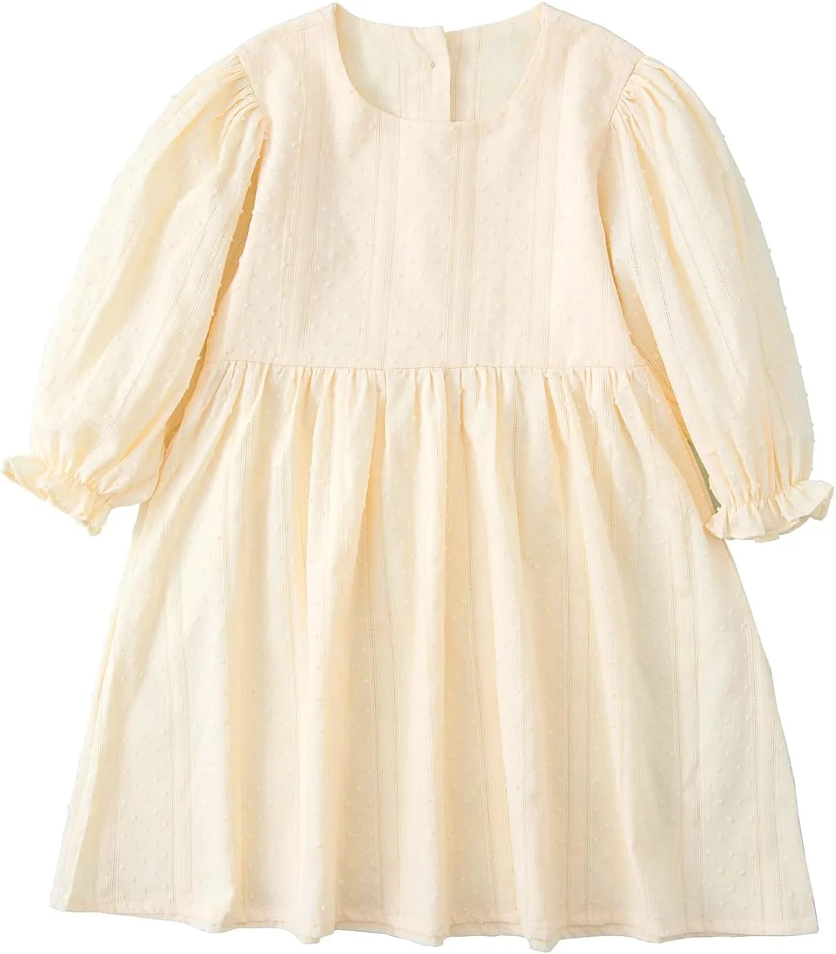 پیراهن دخترانه بچه گانه Goodplayer، آستین بلند، رنگ ثابت، لباس های غیر رسمی، لباس های پاییزی و زمستانی دخترانه