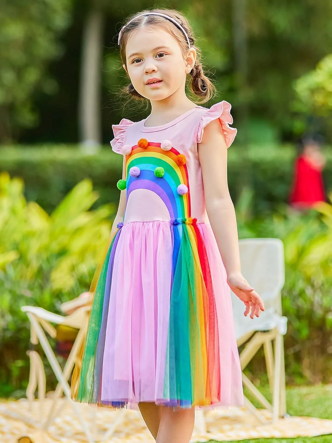 لباس دخترانه آستین بلند طرح گلدار به همراه تل سر، لباس های پاییزی با طرح های دایناسور و پری دریایی، مناسب 0 تا 18 ماه