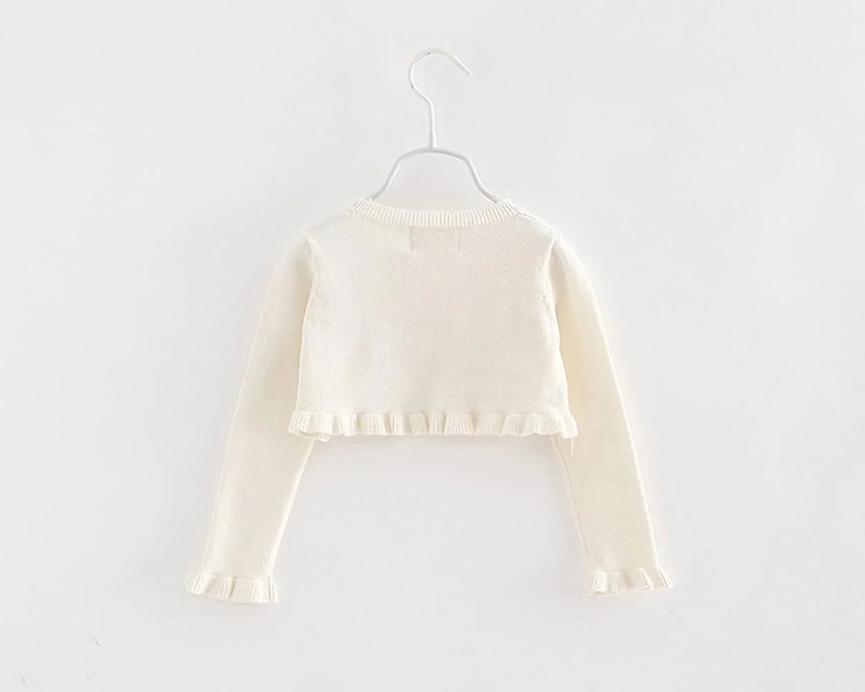 لباس دخترانه بچه گانه Alunsito، ژاکت بولرو آستین بلند، شانه پوش رنگ ثابت، ژاکت بافتنی، پوشش لباس پاییزی تابستانی، لباس بچه گانه