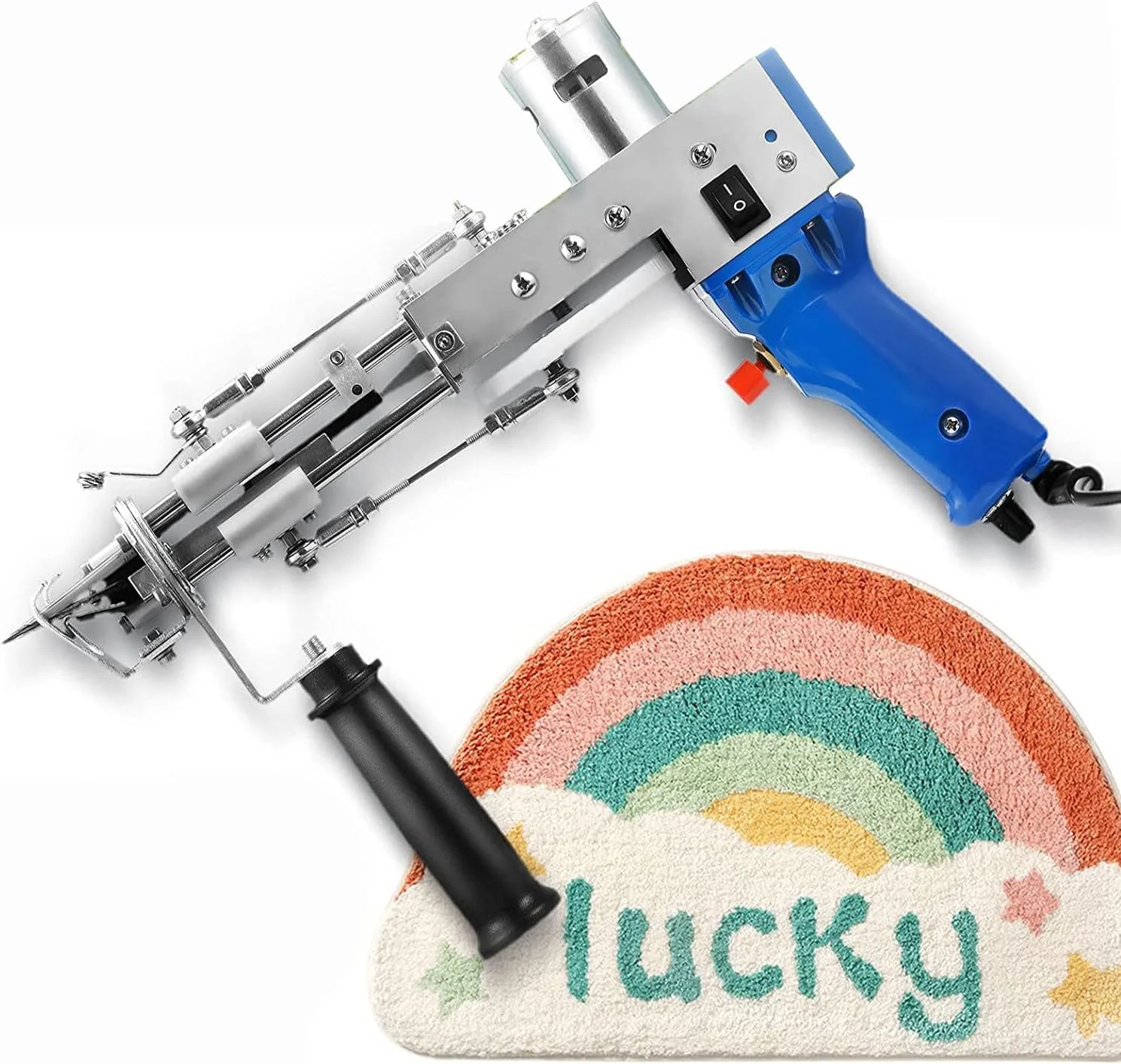 تفنگ برقی تافتینگ کات پایل، دستگاه فلوکینگ بافندگی فرش، دستگاه گلدوزی صنعتی، دستگاه بافندگی دستی کارآمد DIY با 5-40 بخیه در ثانیه تفنگ برقی تافتینگ کات پایل، دستگاه فلوکینگ بافندگی فرش، دستگاه گلدوزی صنعتی، دستگاه بافندگی دستی کارآمد DIY با 5-40 بخیه در ثانیه