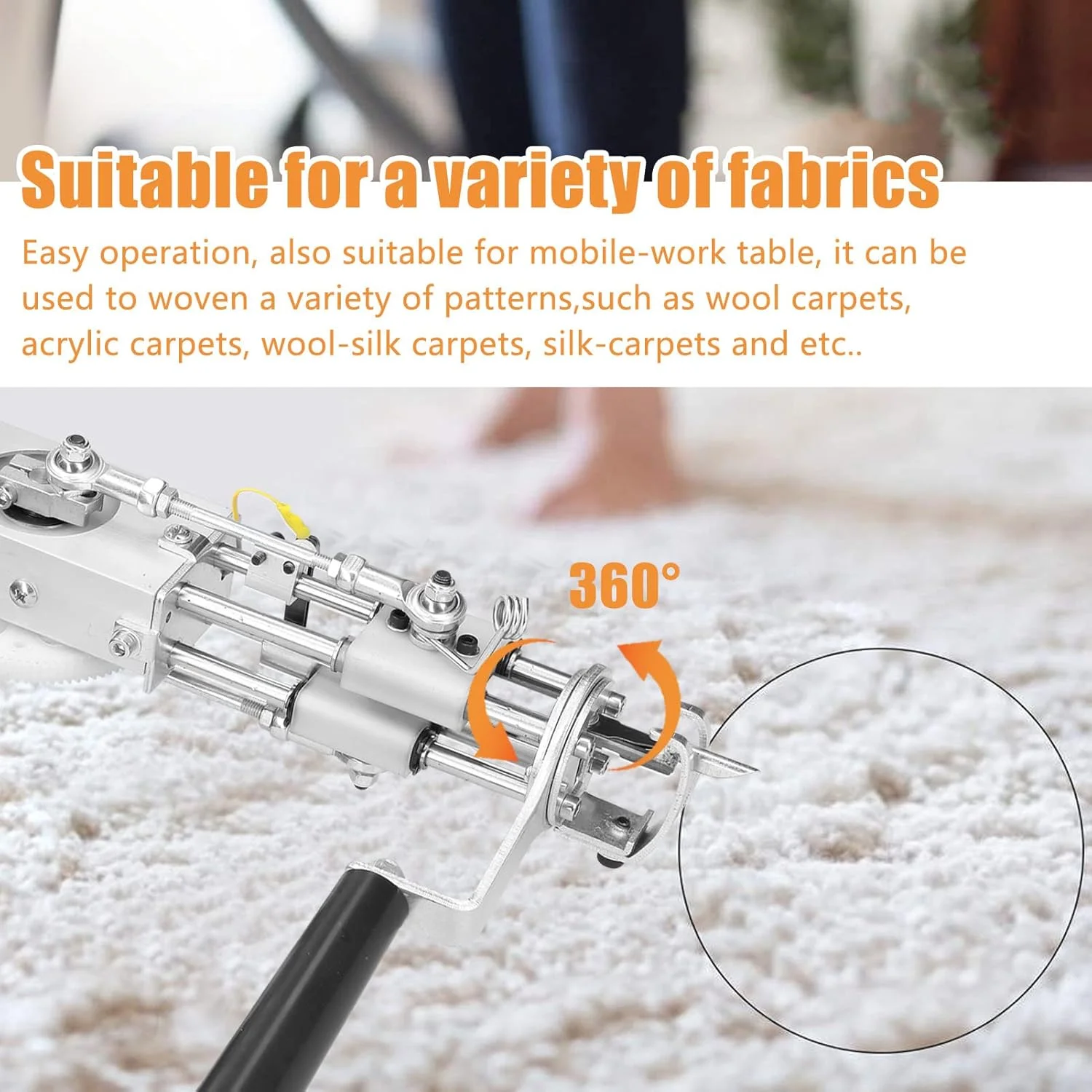 دستگاه برقی بافت فرش و گلیم ایرومی، دستگاه گله‌زنی حرفه‌ای، ابزار گلدوزی صنعتی، تجهیزات بافندگی لوپ-پایل