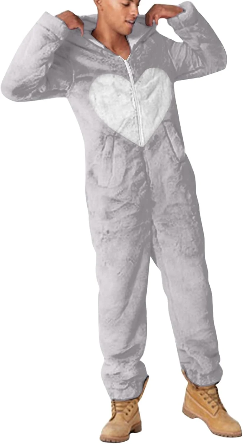 ژاکت پشمی کلاه دار زنانه آستین بلند پشمی مصنوعی لباس خواب غیر رسمی رنگ ثابت کت چرمی زنانه، A11 - خاکستری، 2X بزرگ