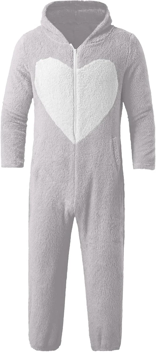 ژاکت پشمی کلاه دار زنانه آستین بلند پشمی مصنوعی لباس خواب غیر رسمی رنگ ثابت کت چرمی زنانه، A11 - خاکستری، 2X بزرگ