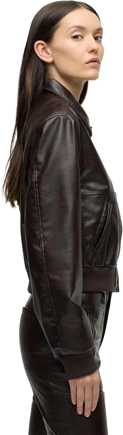 کت بمبر زنانه هادسون با روکش طرح‌دار