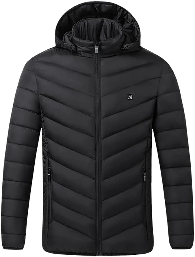 کاپشن های گرمایشی مردانه و زنانه برای زمستان، کت گرم کننده برقی قابل شستشو با 2 ناحیه گرمایشی و 3 سطح گرمایشی برای هوای سرد